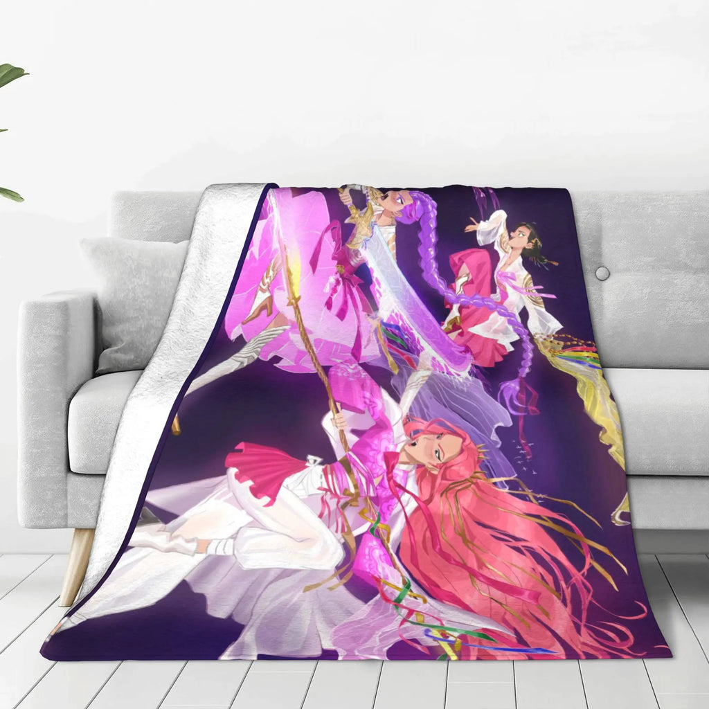 Couverture polaire K-Pop Demon Hunters Huntrix