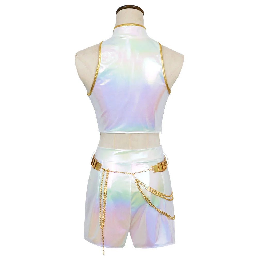 Costume de Rumi, Zoey et Mira en blanc K-Pop Demon Hunters