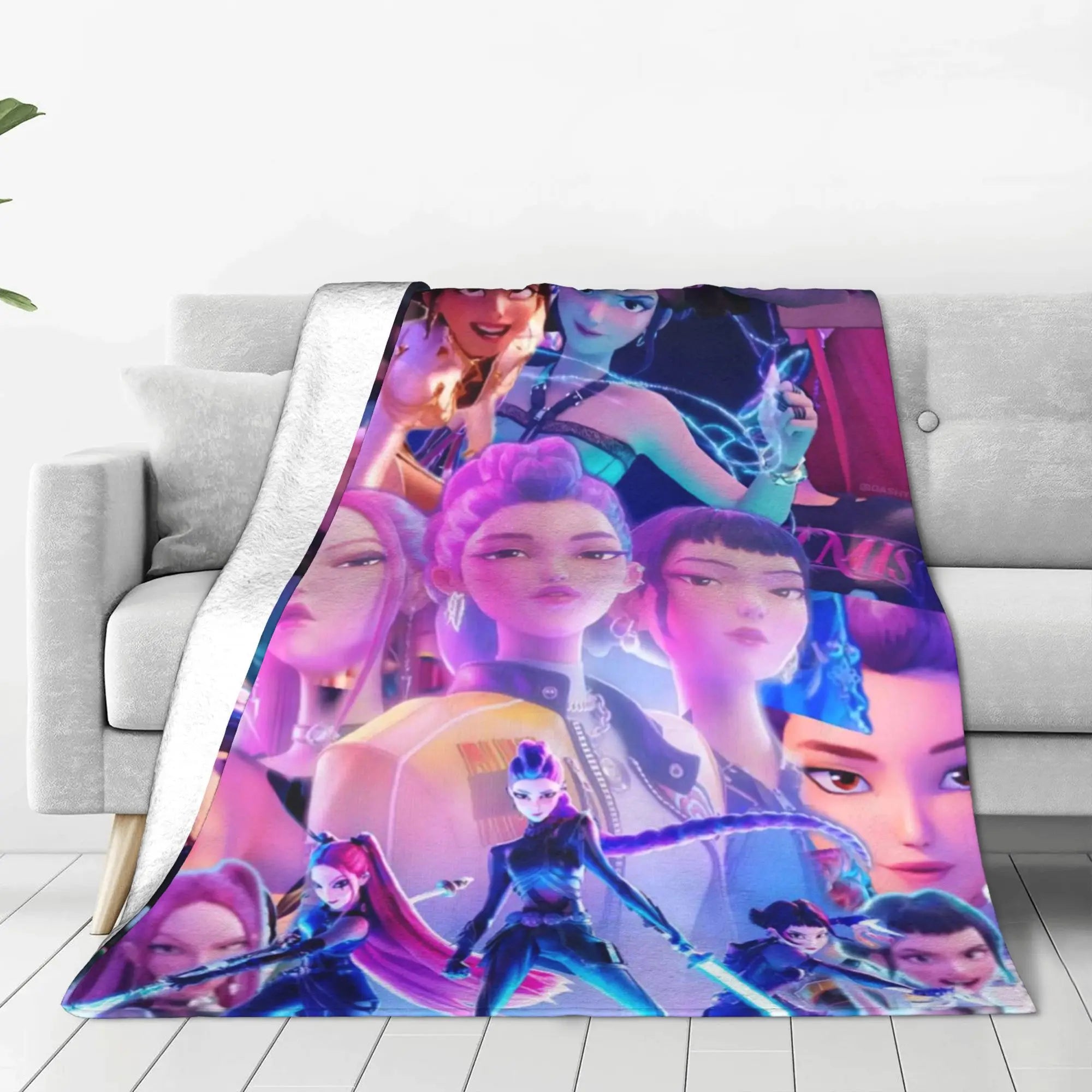 Couverture polaire K-Pop Demon Hunters Huntrix