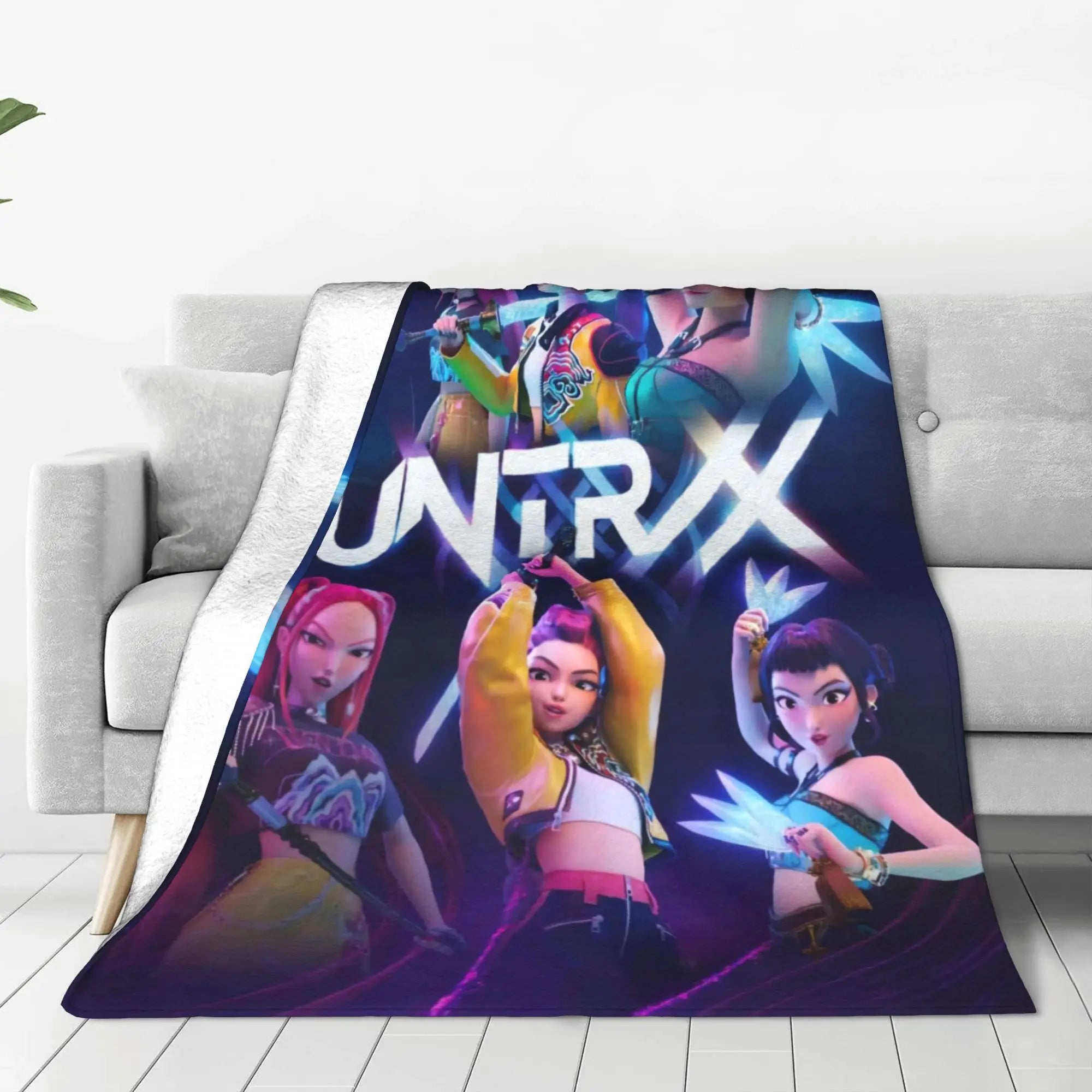 Couverture polaire K-Pop Demon Hunters Huntrix