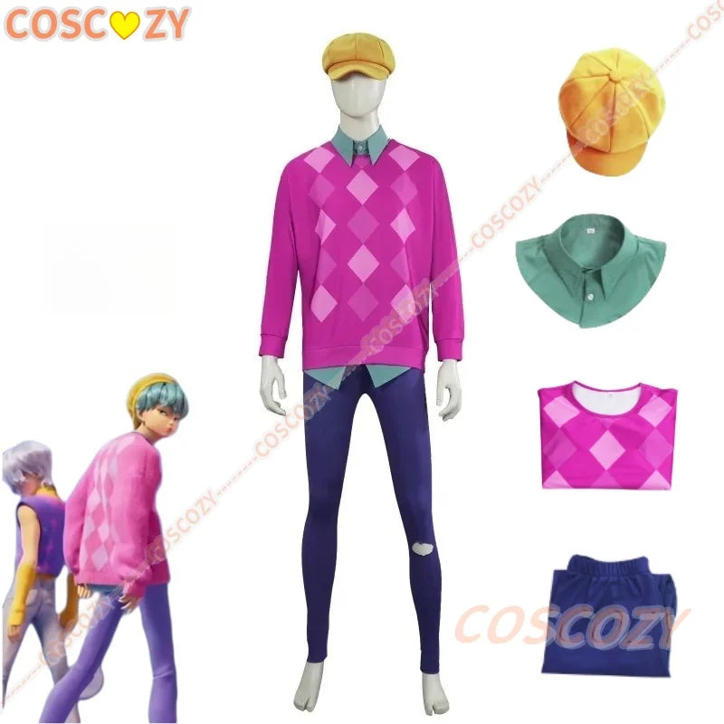 Saja Boys Baby Costume ensemble complet jaune et rose