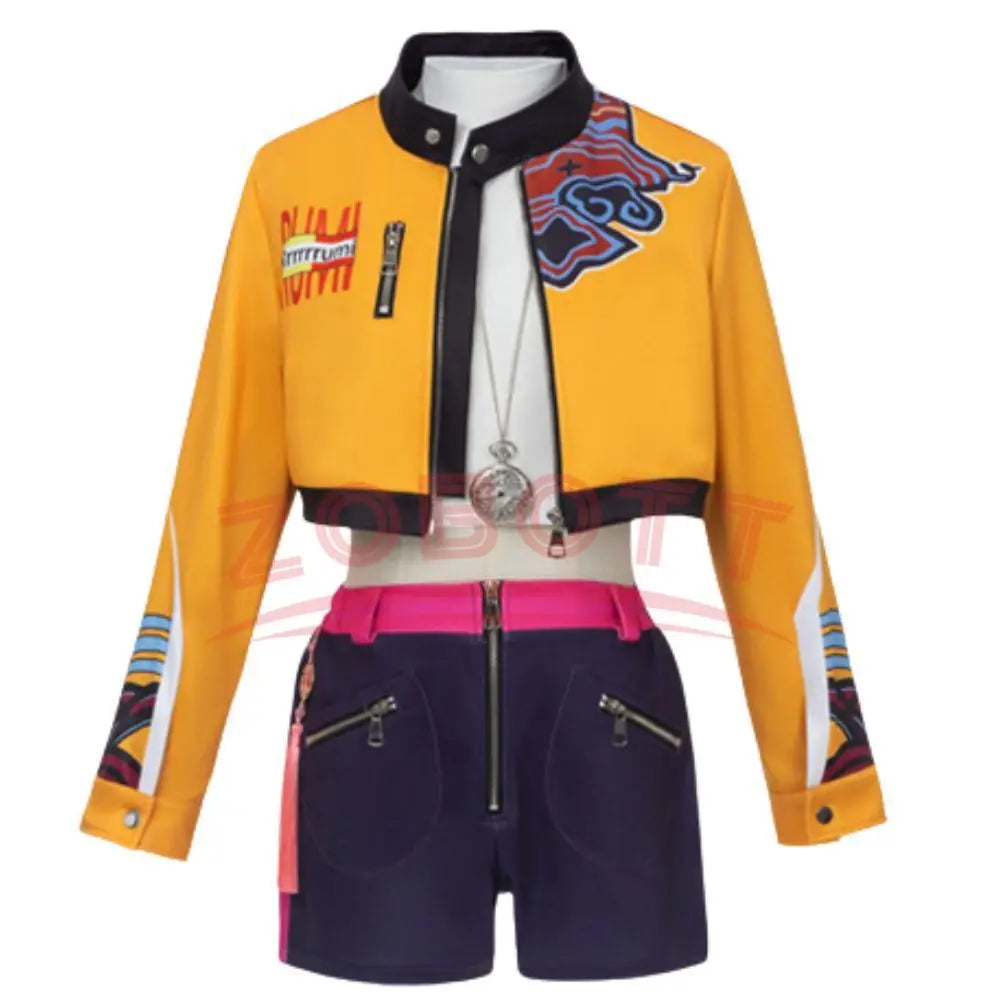 Costume jaune de K-Pop Mira Rumi Zoey Demon Hunters