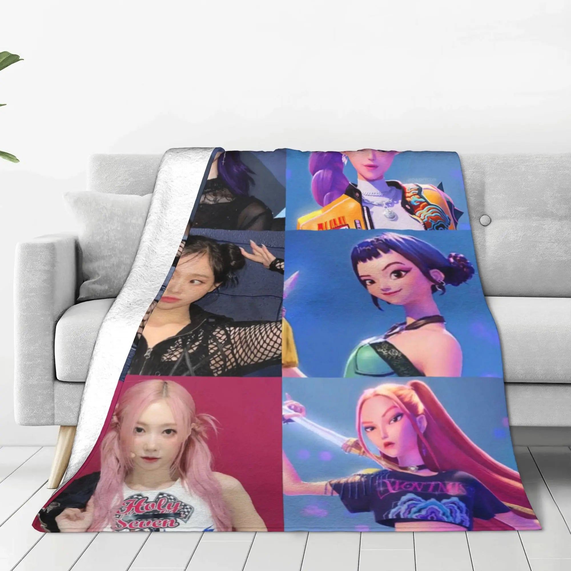 Couverture polaire K-Pop Demon Hunters Huntrix