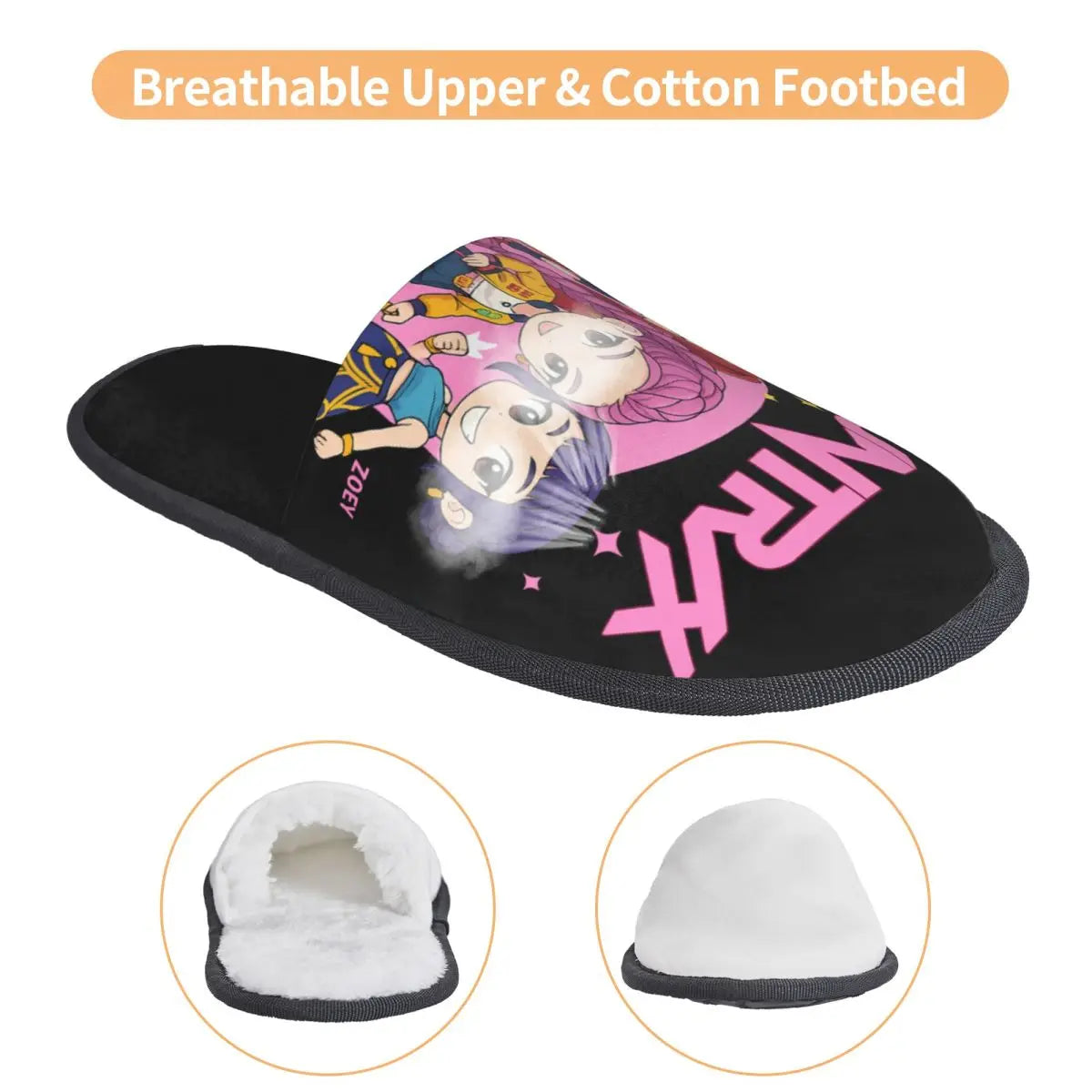 Kpop Demon Hunters Huntrix Flip Flop en mousse mémoire