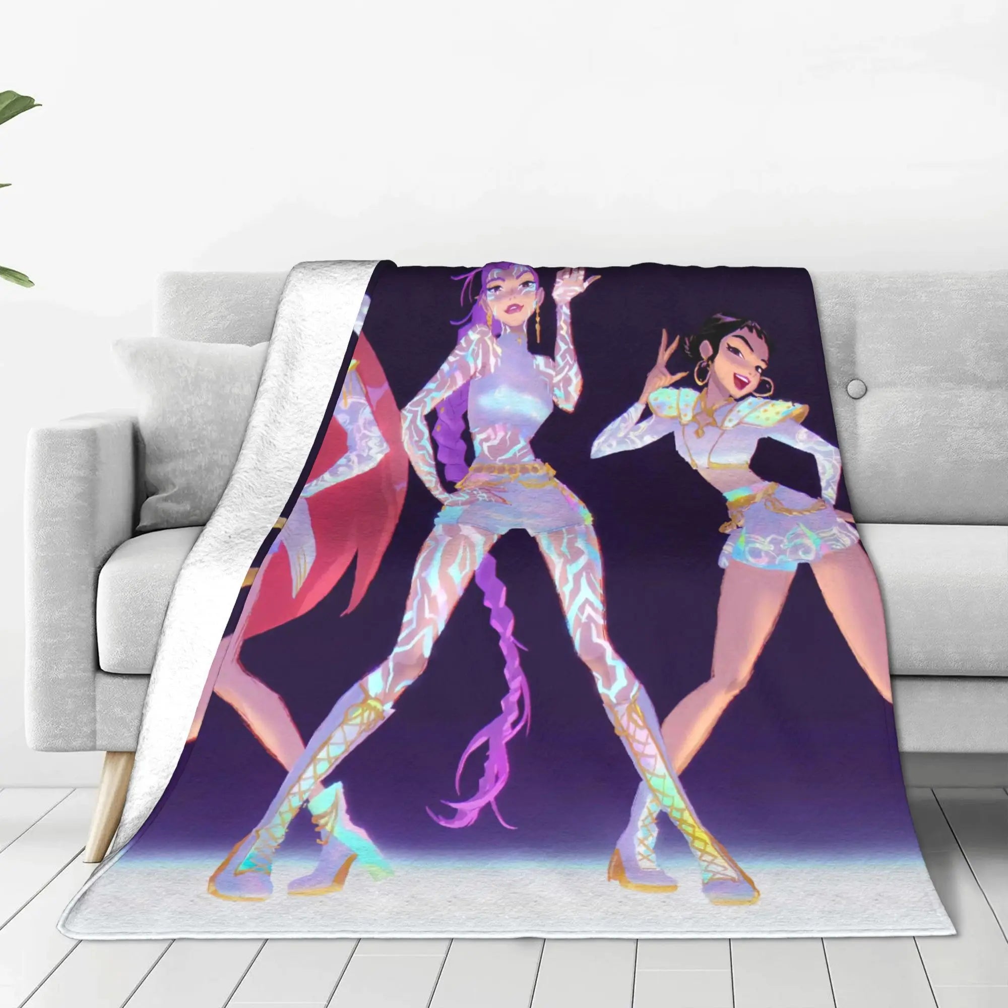 Couverture polaire K-Pop Demon Hunters Huntrix