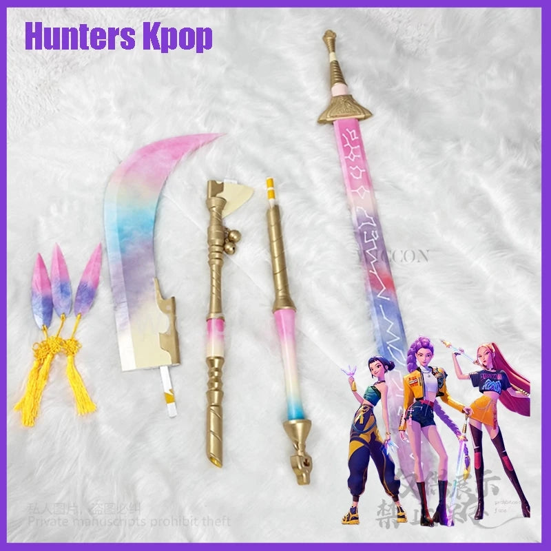 Accessoires en résine, armes Huntrix K-Pop Demon Hunters