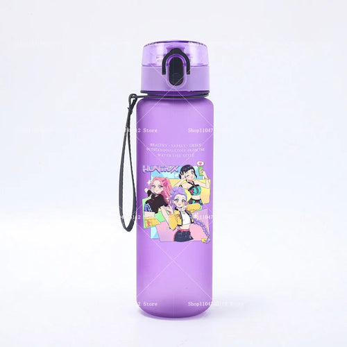 650ML KPop Demon Hunters Water Cup Trend Simple Frosted Sports Water