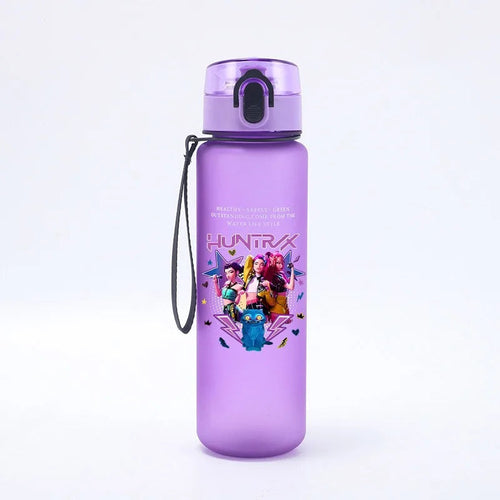 650ML KPop Demon Hunters Water Cup Trend Simple Frosted Sports Water