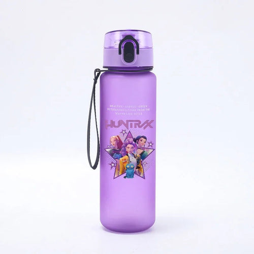 650ML KPop Demon Hunters Water Cup Trend Simple Frosted Sports Water