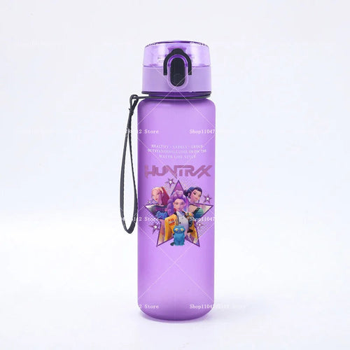650ML KPop Demon Hunters Water Cup Trend Simple Frosted Sports Water