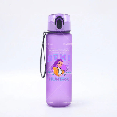 650ML KPop Demon Hunters Water Cup Trend Simple Frosted Sports Water