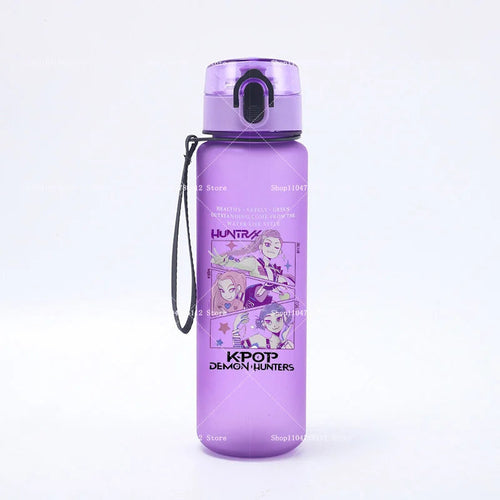650ML KPop Demon Hunters Water Cup Trend Simple Frosted Sports Water