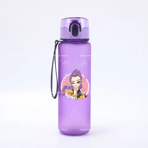 650ML KPop Demon Hunters Water Cup Trend Simple Frosted Sports Water