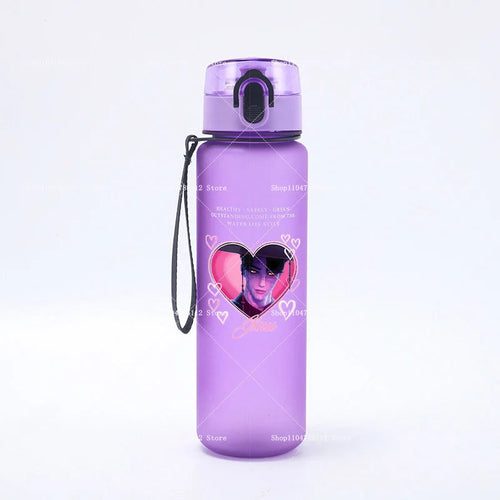 650ML KPop Demon Hunters Water Cup Trend Simple Frosted Sports Water