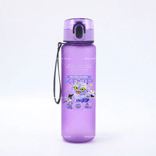 650ML KPop Demon Hunters Water Cup Trend Simple Frosted Sports Water
