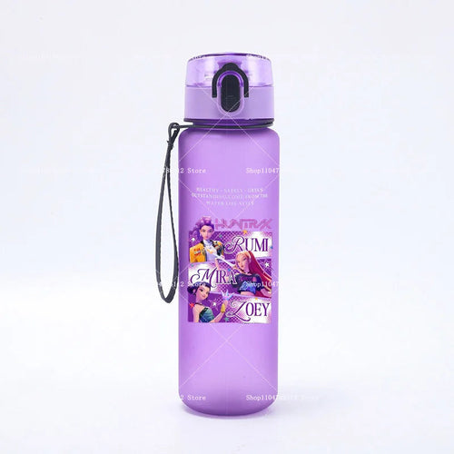 650ML KPop Demon Hunters Water Cup Trend Simple Frosted Sports Water