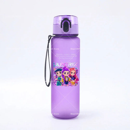 650ML KPop Demon Hunters Water Cup Trend Simple Frosted Sports Water