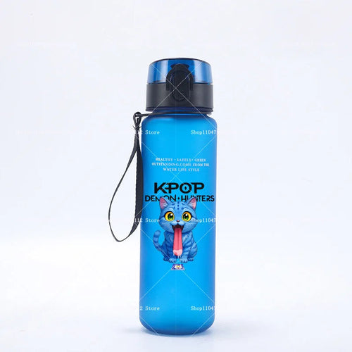 650ML KPop Demon Hunters Water Cup Trend Simple Frosted Sports Water