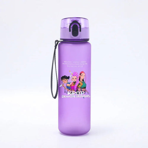 650ML KPop Demon Hunters Water Cup Trend Simple Frosted Sports Water