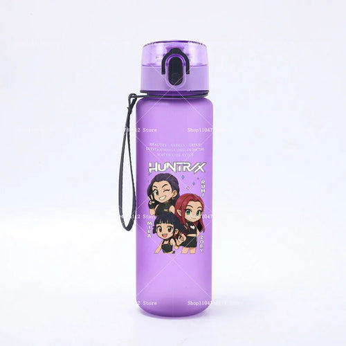 650ML KPop Demon Hunters Water Cup Trend Simple Frosted Sports Water
