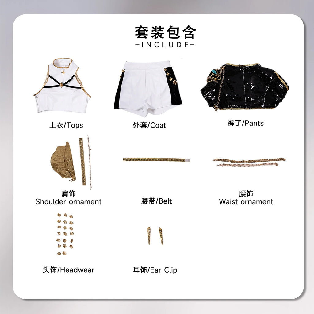 K-pop Demon Hunters Costume de performance Rumi, Mira et Zoey