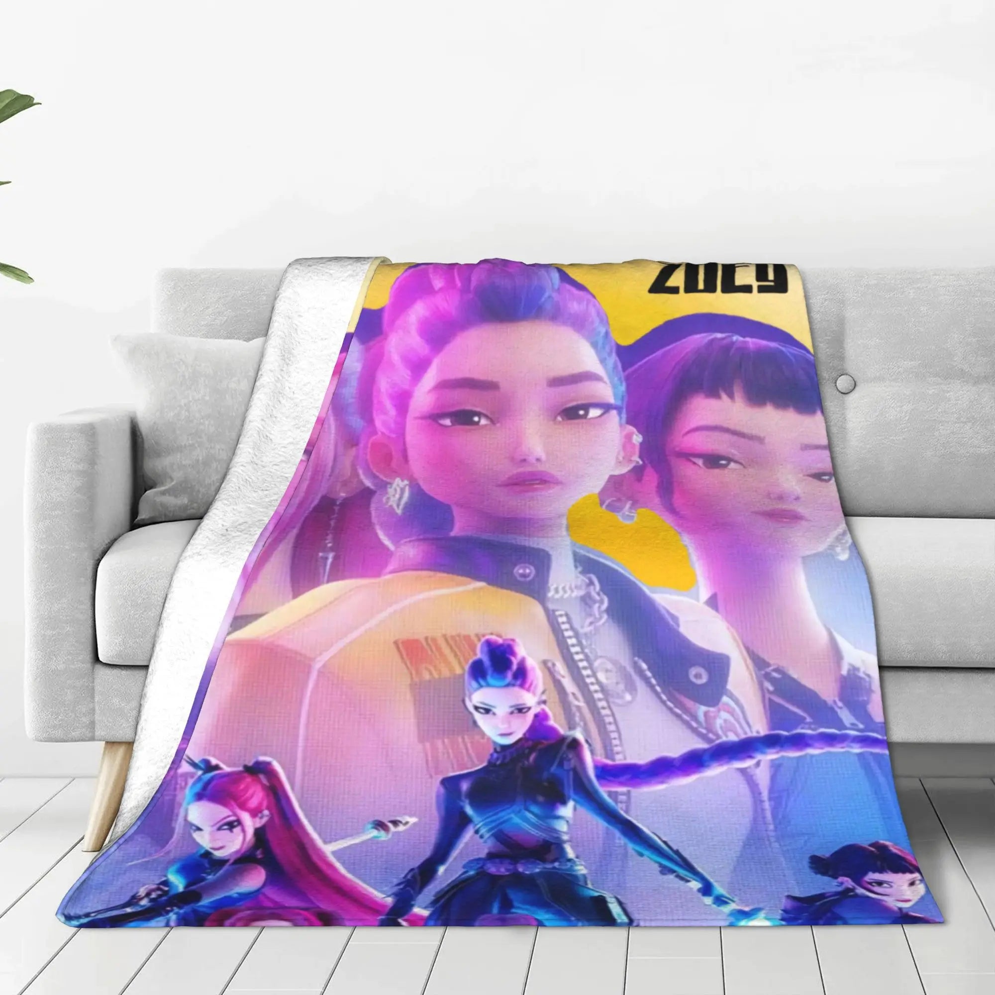 Couverture polaire K-Pop Demon Hunters Huntrix