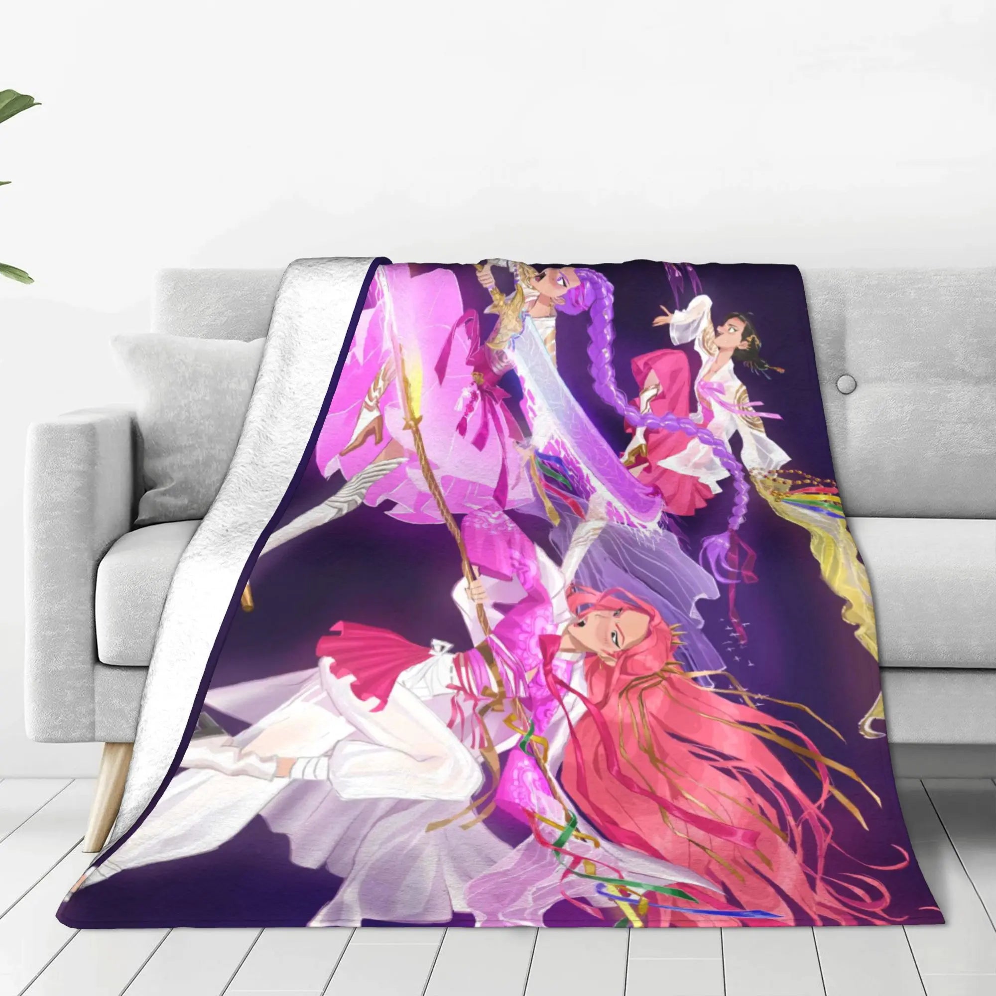 Couverture polaire K-Pop Demon Hunters Huntrix