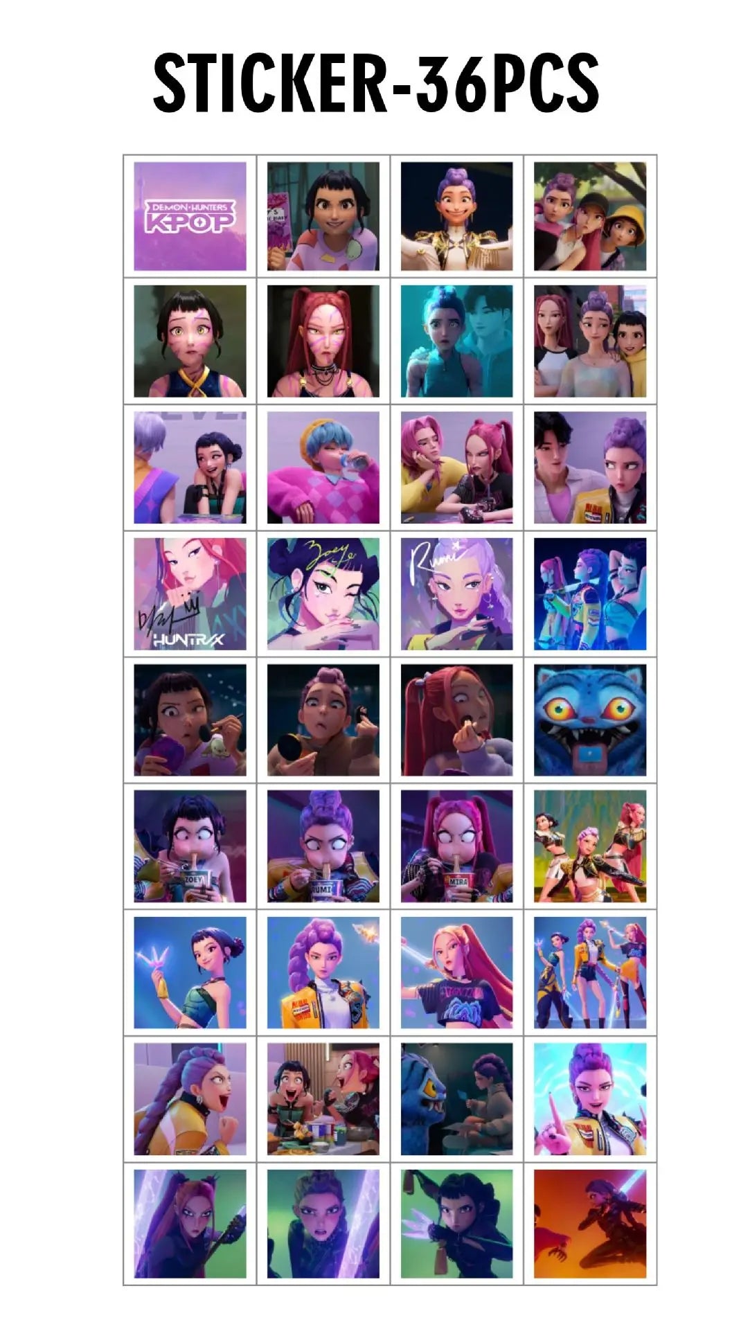Cartes à collectionner, 96 PCS Huntrix, K-pop Demon Hunters Collection